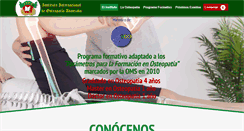 Desktop Screenshot of escuela-osteopatia.com