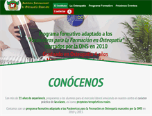Tablet Screenshot of escuela-osteopatia.com